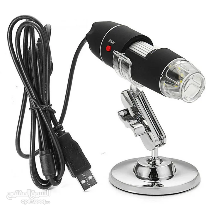 1600X Zoom 8 LED USB Microscope Digital Magnifier Endoscope Camera Video Stand - 50 JD