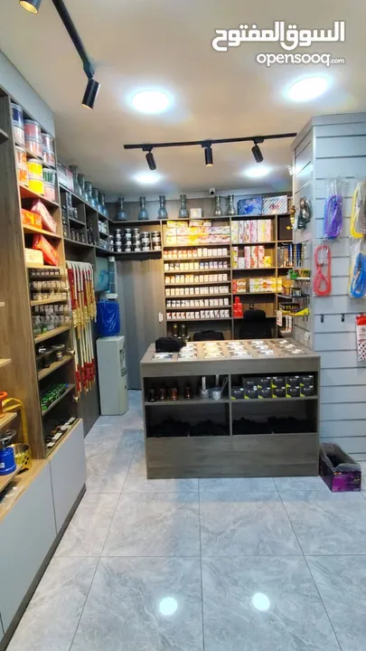 محل معسل واراجيل للبيع بكامل محتوياته