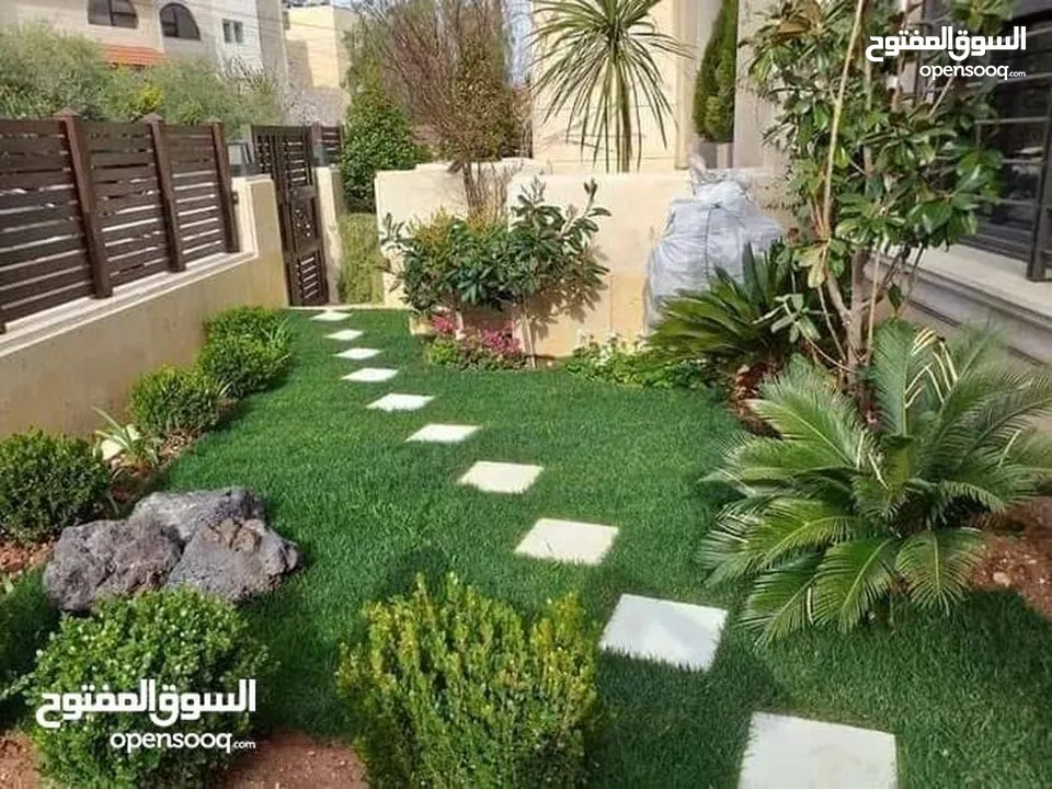 تنسيق حدائق وزراعة جميع انواع الاشجار والنخيل