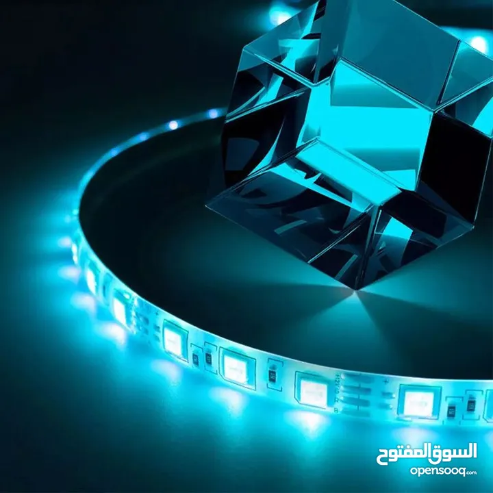 حبل إضاءة ليد متعدد الألوان مع جهاز تحكم عن بُعد بطول 10متر