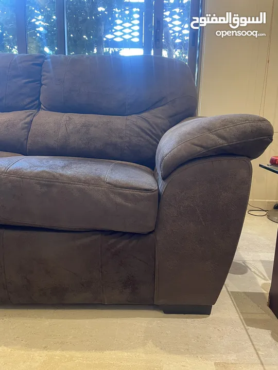 Nabuk Fabric Sofa Set (3 piece)