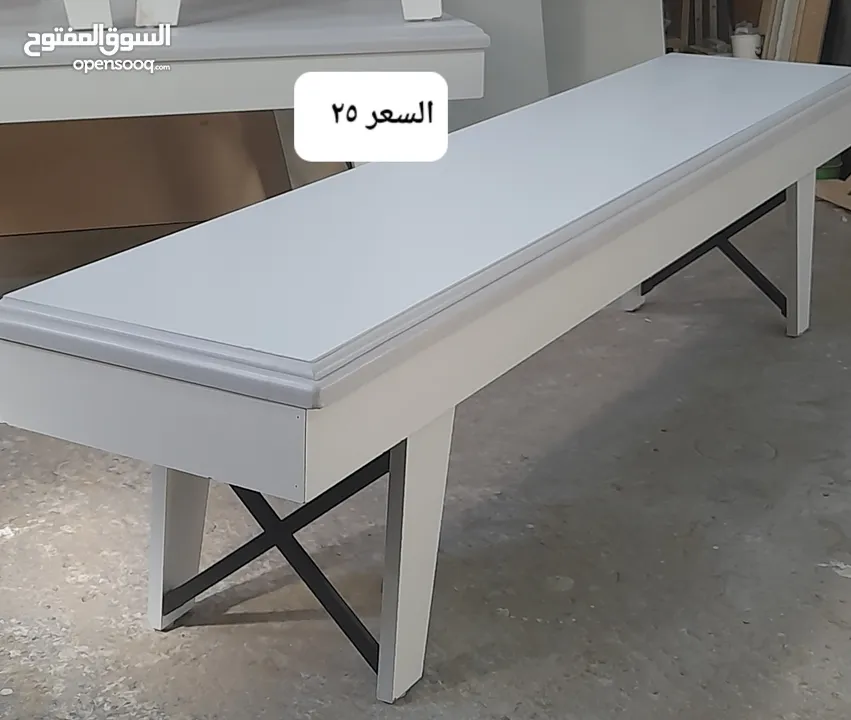 طاولات وسط جميع الوان مقاس حسب الطلب جودة عالية مكون من ثلاث قطع خشب ودهان