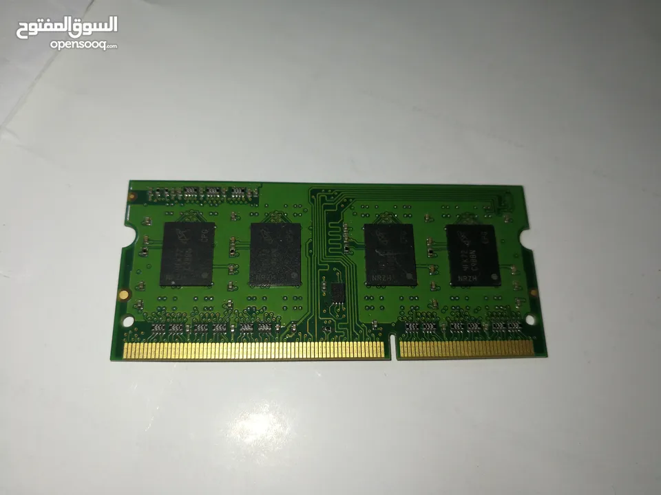 حبيتين رام لابتوب Ram DDR3 1600MHz للبيع (2GB+2GB)