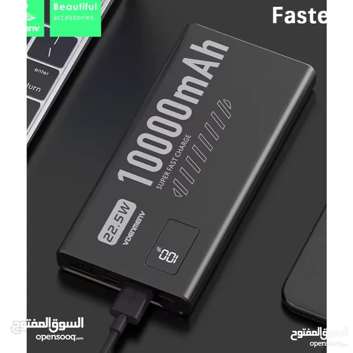باور بانك اصلي بطاريه 10000 ملي امبير VDENMENV DP43 10000MAH BATTERY POWER BANK