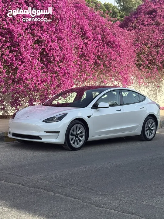 Tesla model 3 2022/  تيسلا موديل 3 ممشى قليل جدا فحص كامل