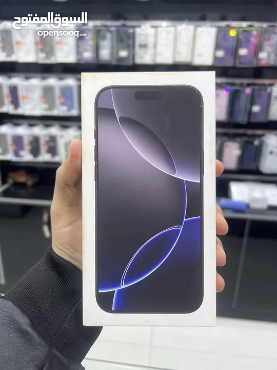 iPhone 16 Pro Max (256 GB) ايفون 16 برو ماكس جديد مسكر بالكرتونة وارد الشرق الاوسط