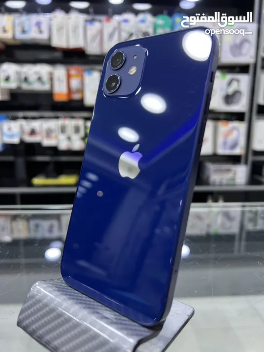 iPhone 12 (128) GB ايفون 12 مستعمل  بحالة جيدة جدا ( مغير شاشة كوبي ون )  بطارية اصلية 90٪؜ اصلية
