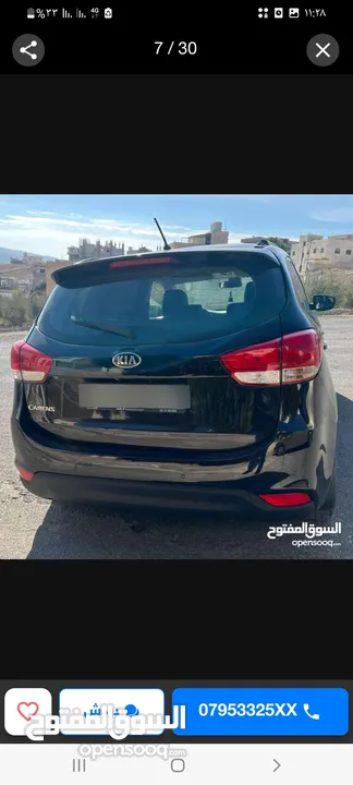كيا كارينز 2014 نظيفة جدا للبيع بسعر مغري جدا سيارة عائلية و عملية
