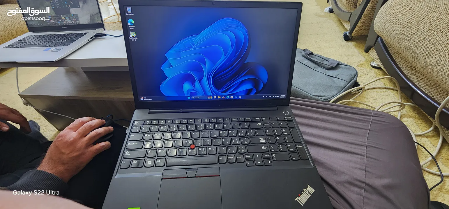 لينوفو ثينك باد i7 th11   16gb RAM  كرتين شاشة  500gb ssd  mx450 2gb  iris xe  2gb