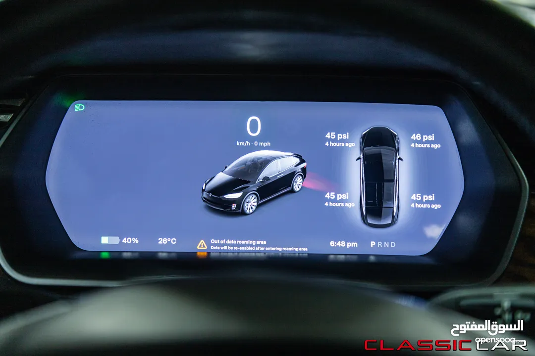Tesla Model X Standard Range  2019   السيارة بحالة ممتازة جدا و قطعت مسافة 51,000 كيلو متر فقط