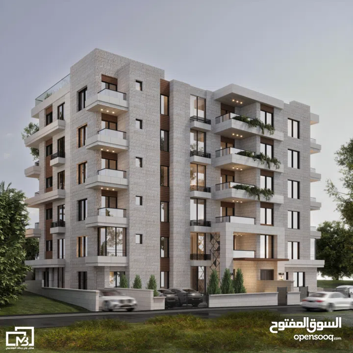 شقة تصميم فلل في حي الفلل في البالوع فوق حديقة الاستقلال