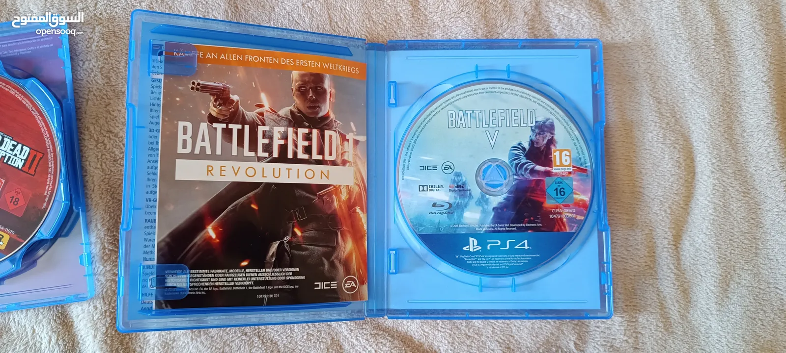 Battlefield V, Red Dead Redemption II, Assasins creeds odyssey, Steep, GW2