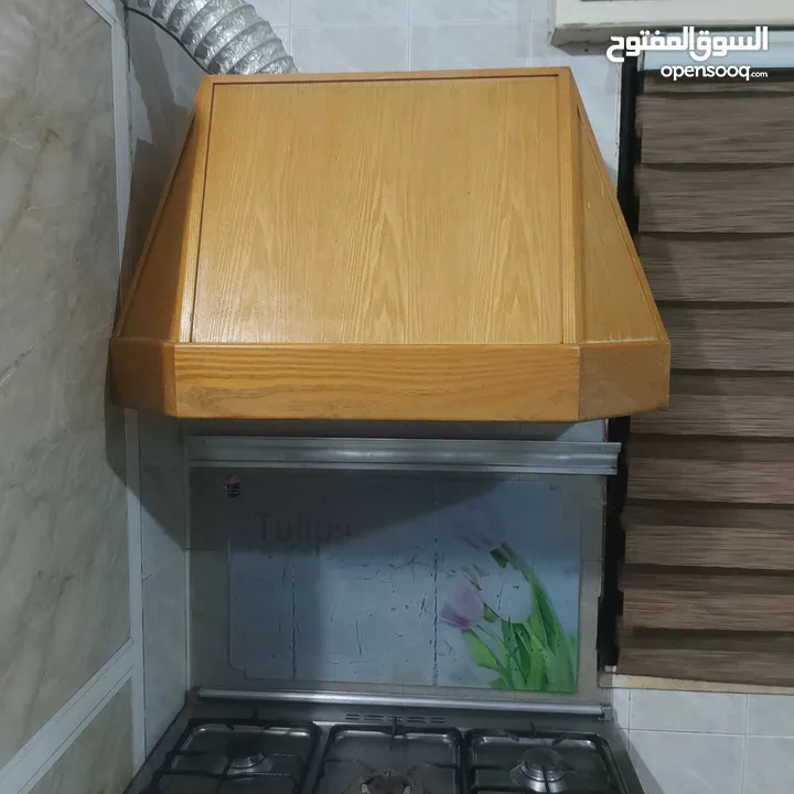 شفاط مطبخ ايطالي مع الغطاء الخشبي