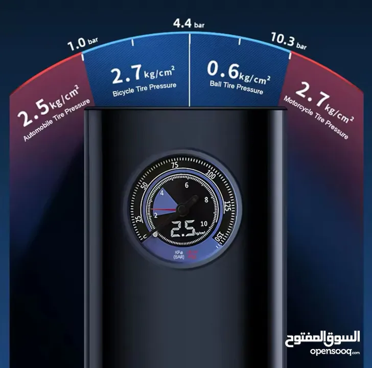 منفتخ اطارات سيارة على الشحن