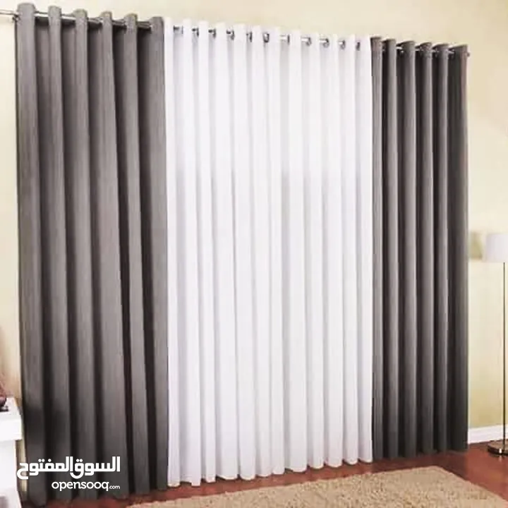 ينتهي العرض الخميس برادي شباك كامل24.99دينار العرض للخميس برادي كل 3قطع 6متر قماش ارتفاع 280سم