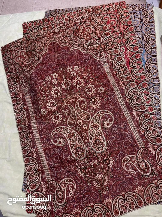 table cloth and prayer rug