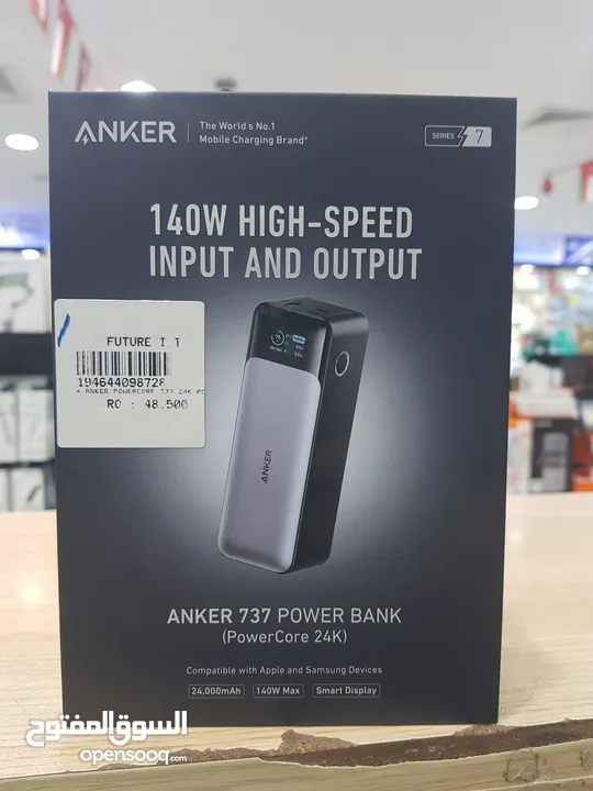Anker 737 power bank 24k 140W high-speed input and output