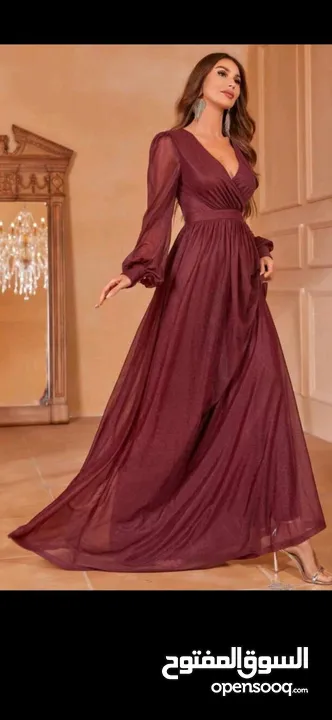 فستان سهرة مكسي ،