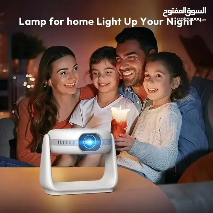 بروجكتر لاسلكي أندرويد سنمائي 5200 مللي أمبير 180 بوصة
