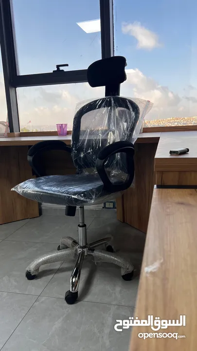 كرسي شبك متحرك طبي كرسي موظف كرسي ظهر متحرك وايدي متحركة دعم اسفل الظهر باقل سعر Office Chair