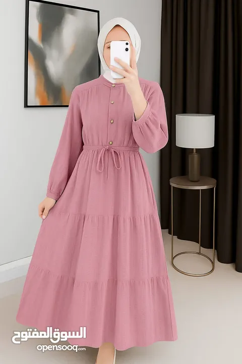 فستان كاجول موجود جميع الألوان وجميع المقاسات .