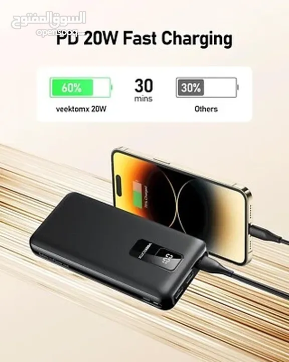 Power bank  30000 mAH VEEKTOMX  باور بانك  30000 الف امبير