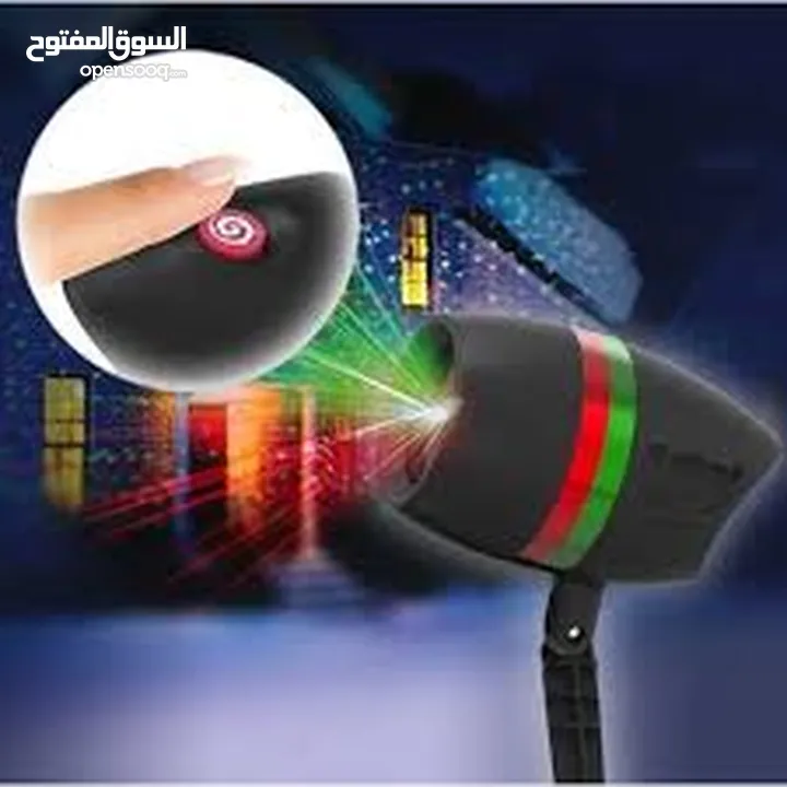 اضاءه ديكور   بعيدة المدي  داخل المنزل او خارجه او حديقه حبيبات مضيئه تسبح  على واجهة العماره او حائ