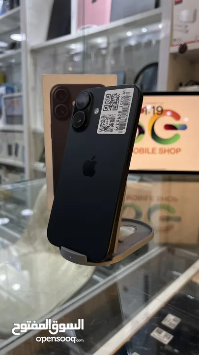 iPhone 16 256GB Middle East Black  Box Charger Original Apple Warranty : 23/2/2026
