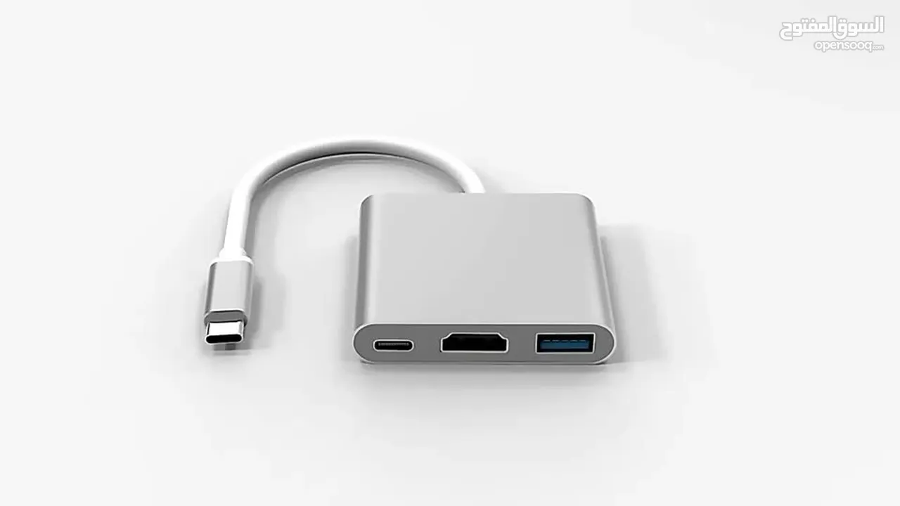 Converter 3 in 1 - Type-C to HDMI + USB + Type-C