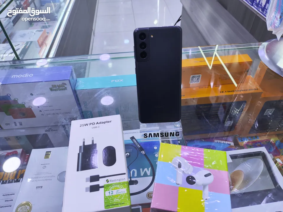 علحرق  Samsung S21 5G جيجا 256 رام 16 بدون كرتونه متوفر توصيل معه بكج هدية