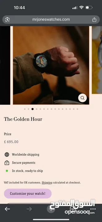 Mr. Jones watches for sale (silent thief) & (The golden hour)