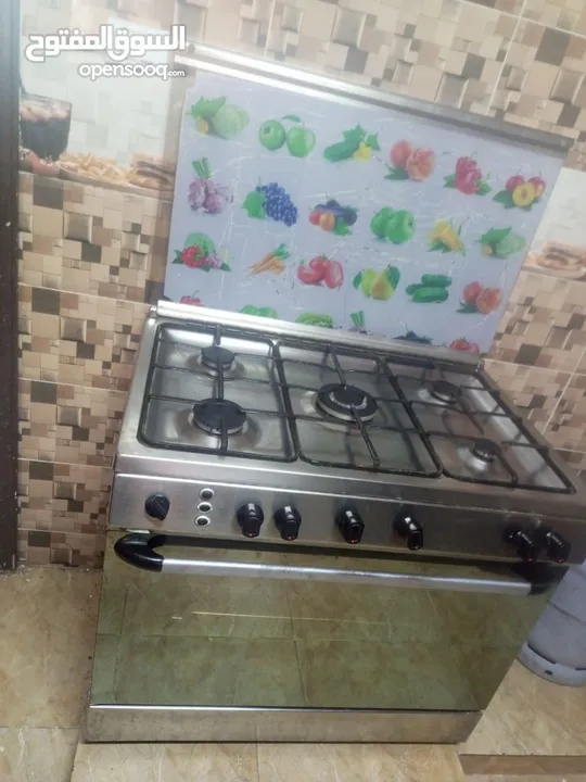 غاز ايطالي ستانلس ستيل 90 سم