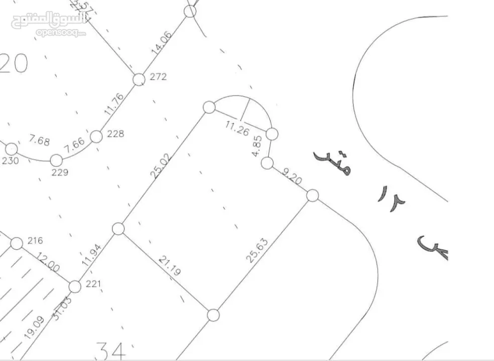 نمره 602 متر سكن ج مميزه للبيع في نابلس الجديدة مقابل جامع البرقاوي