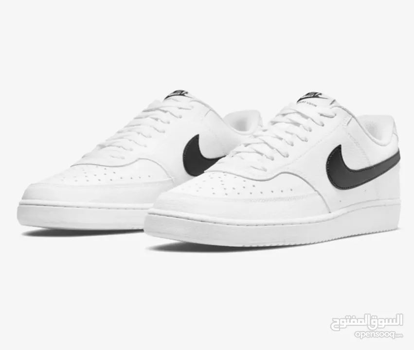 Nike court vision black and white unisex sports shoes