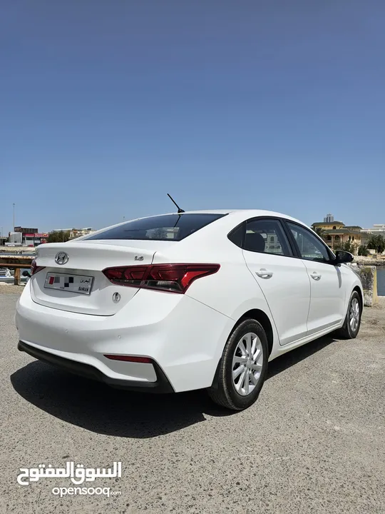 # HYUNDAI ACCENT ( YEAR-2019) WHITE SEDAN CALL ME 35 66 74 74