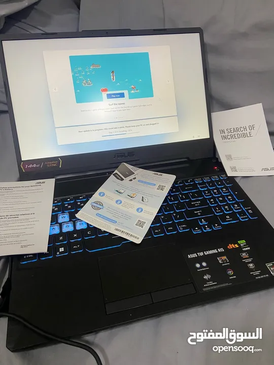 Asus tuf gaming laptop rtx 3050 brand new without box used for one day only  Payment with cash only