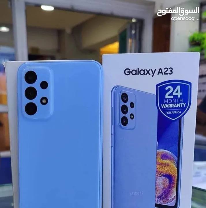 مستعمل بسيط Samsung A23 رام 8   جيجا 128 أغراضة والكرتونه الأصلية متوفر توصيل