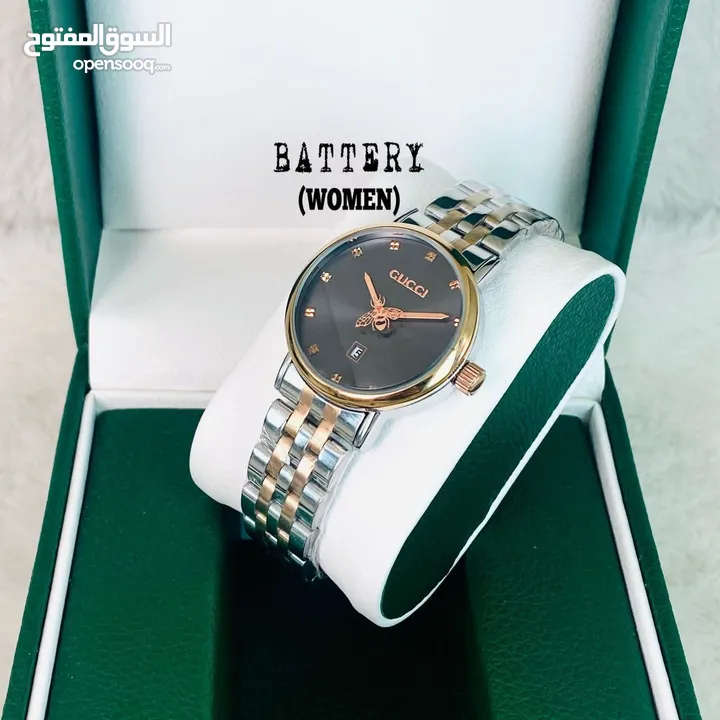 ساعة رجالية ونسائية من ماركات عالمية مختلفة  Rolex // Tissot // kalvin klein // cartier //  cucci