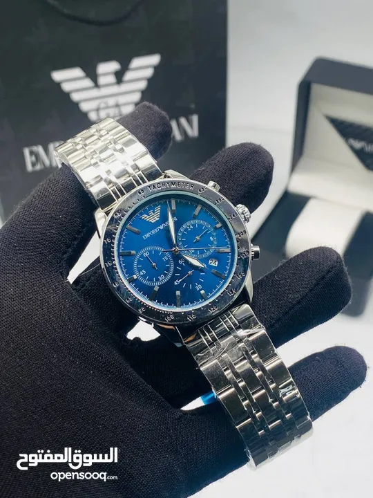 Emporio armani امبوريوم ارماني بطارية  ساعات شبابية فخمه