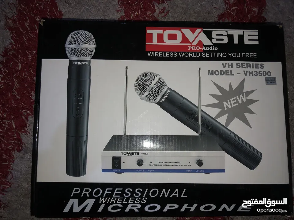 جهاز ميكروفون لاسلكي احترافي TOYASTE PRO-Audio، موديل VH3500