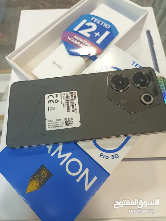 Tecno Camon 20 pro 5G  بحالة الوكاااله و بسعر مميييز