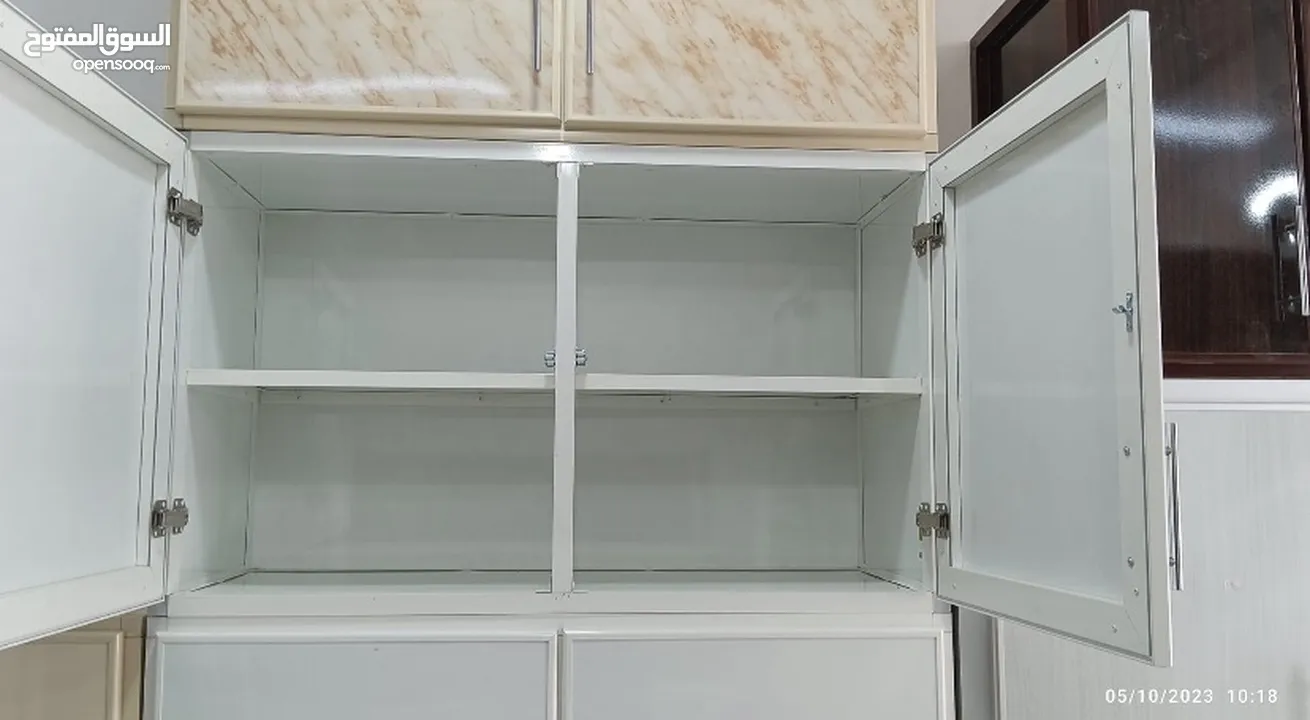 خزانة مطبخ ألمنيوم صناعة وبيع جديدة Aluminum kitchen cabinet new make and sale