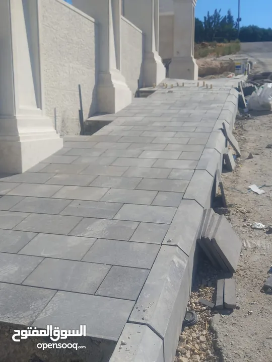 بلاط بازلت وادراج جميع القياسات بأسعار مغريه