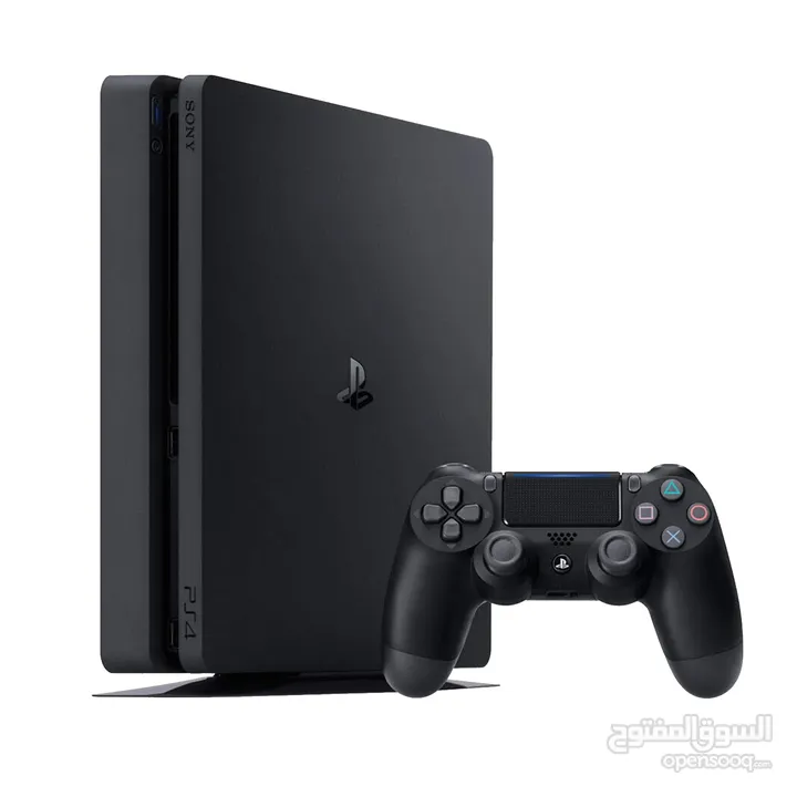 مع ايدتين بلايستيشن اصلي playstation 4 slim للبيع