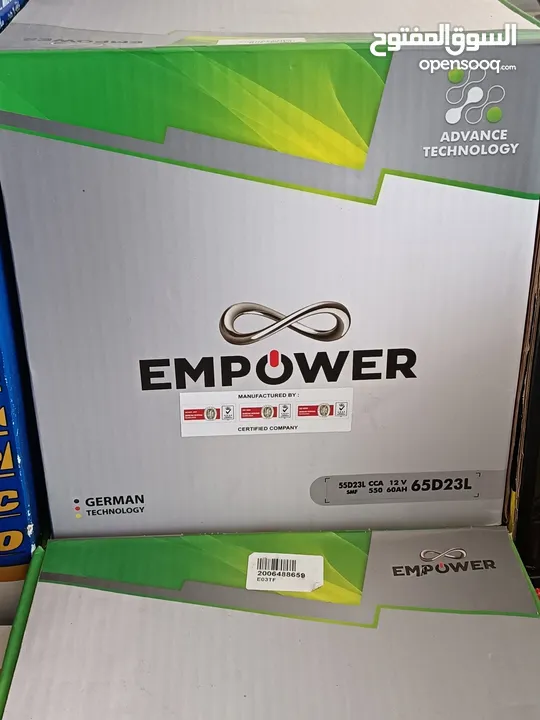 EMPOWER (German Technology) Made in Bangladesh (12 months warranty)Cars and Trucks Battery Available
