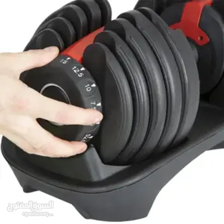 دمبل قابل للتعديل بوزن 52.5 باوند من بوفلكس Bowflex 52.5 lb Adjustable Dumbbell
