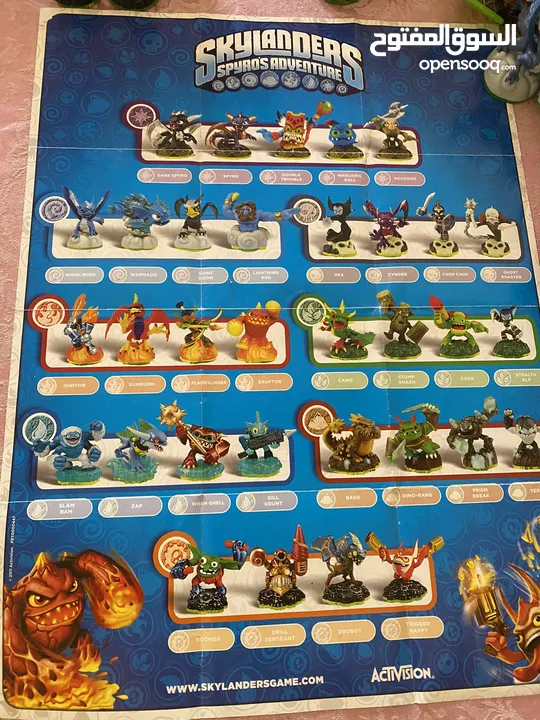 سكاي لاندر للنينتيندو وي....طقم كامل مع الCD Skylanders for Wii and 3DS Nintendo
