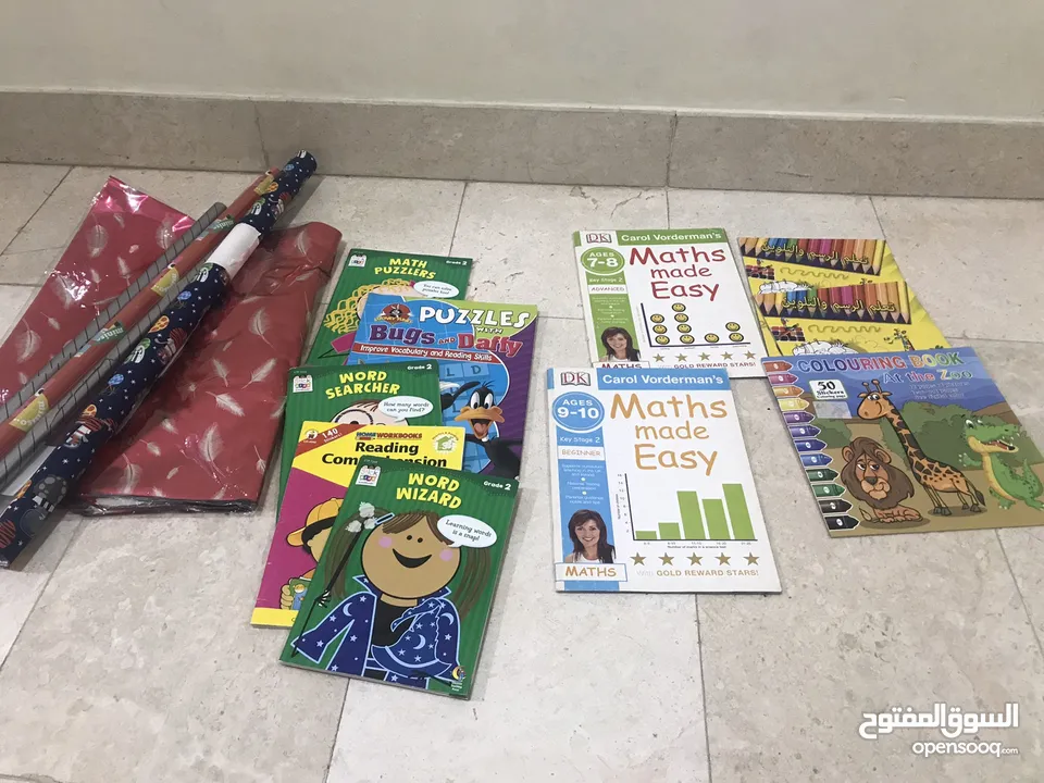 Stationery , learning books and stories for sale