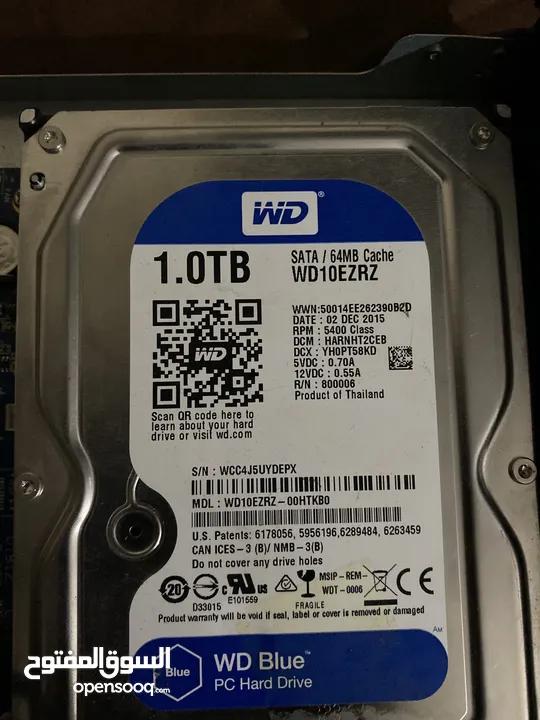 هارديسك ون تيرا. محرك الأقراص الصلبة WD Blue SATA سعة 1 تيرابايت
