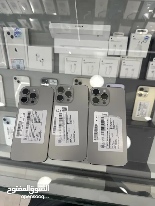 iPhone 15 pro max 256 GB used  ايفون 15 برو ماكس مستعمل بحاله الوكاله 256 جيجا  بطاريه من93/97/100